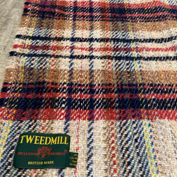 Vintage Tweedmill wool throw plaid made in England - Picture 2 of 3